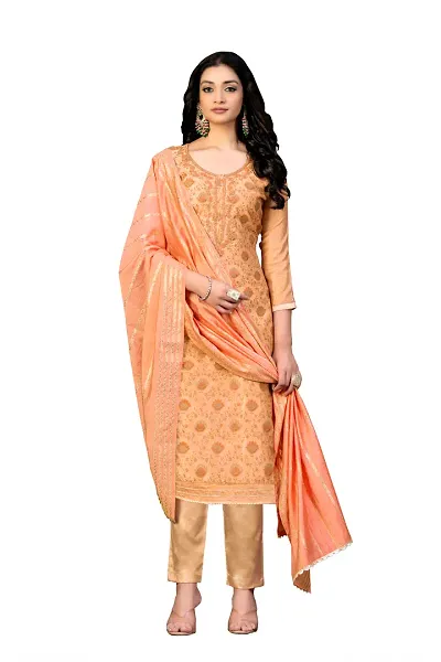 Elegant Cotton Printed Dress Material with Dupatta
