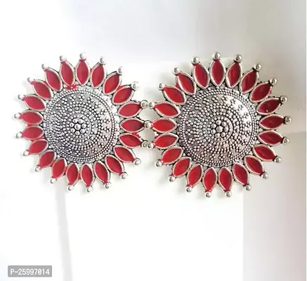 Stylish Alloy Red Studs For Women