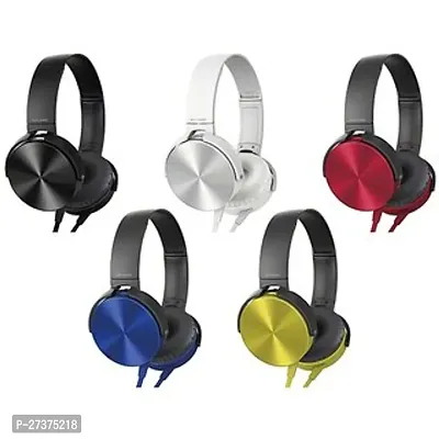 Extra Bass Headphones Stereo Sound Wired Headset  (multicolour, On the Ear