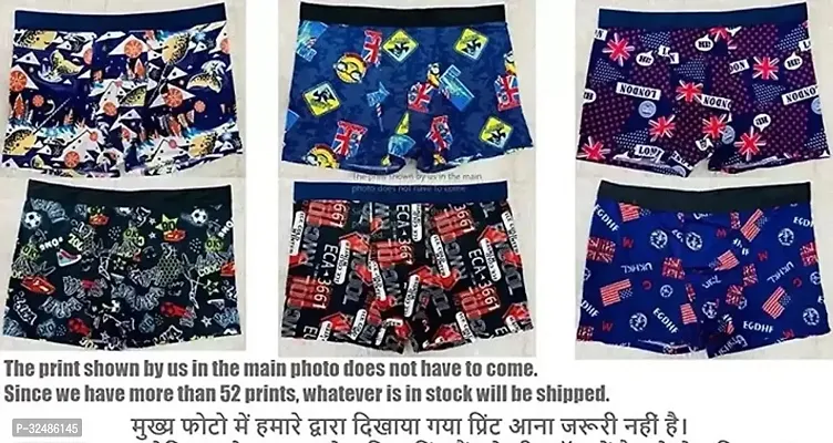 Stylish Nylon Printed Trunks for Men, Pack of 2-thumb3