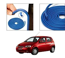 PRIKNIK Car U Shape Edge Trim Rubber Strip Seal Protector Car Door Edge Guards (16 ft/5 m, Blue) Compatible with C-hevrolet A-veo U-V-A-thumb1