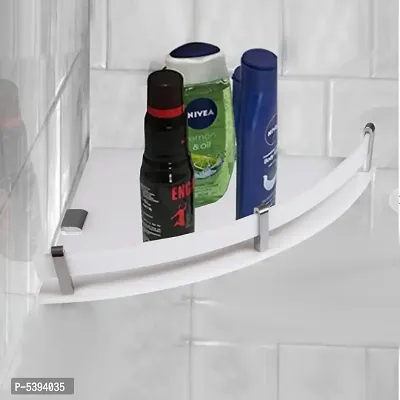 Acrylic bathroom corner shelves