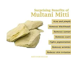 Multani Mitti Stone Form Fullers Earth/Calcium Bentonite Clay-thumb1