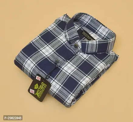 Stylish Multicoloured Cotton Blend Checked Casual Shirt For Men