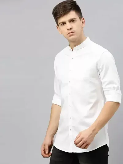 Best Quality White Full sleeve Casual Shirt For Men