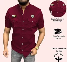 Stylish Cotton Blend Casual Shirts For Men-thumb2