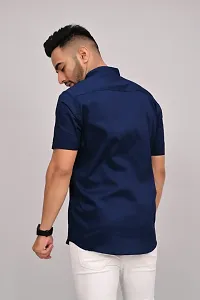 Stylish Cotton Blend Casual Shirts For Men-thumb1