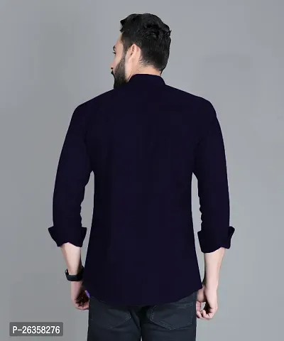 Stylish Cotton Blend Casual Shirts For Men-thumb2