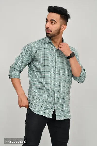 Stylish Cotton Blend Casual Shirts For Men-thumb5