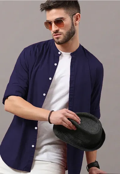 Stylish Blend Casual Shirts For Men