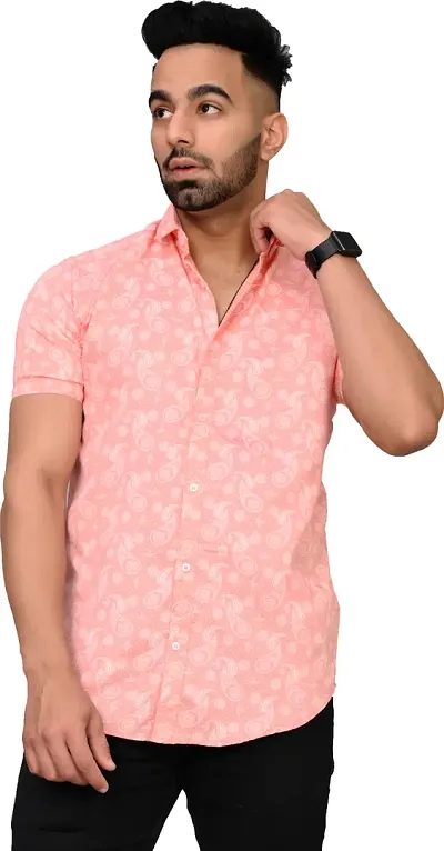 Trendy Cotton Short Sleeves Casual Shirt 