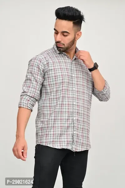 Stylish Multicoloured Cotton Blend Checked Casual Shirt For Men-thumb0