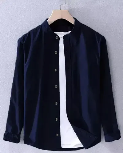 Stylish Blend Long Sleeves Shirt For Men