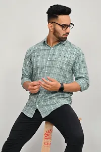 Stylish Cotton Blend Casual Shirts For Men-thumb1