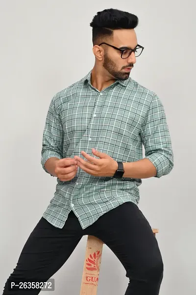 Stylish Cotton Blend Casual Shirts For Men-thumb2