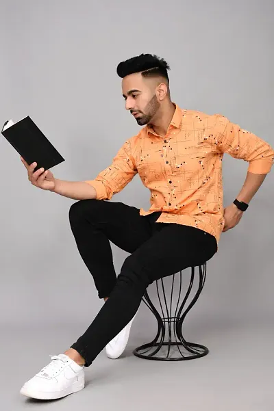 Stylish Blend Long Sleeves Shirt For Men