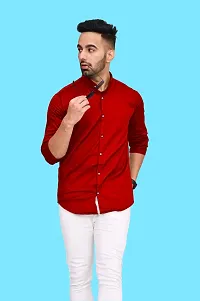 Stylish Cotton Blend Casual Shirts For Men-thumb2