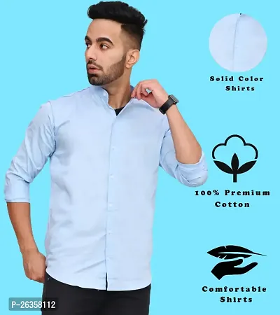 Stylish Cotton Blend Casual Shirts For Men