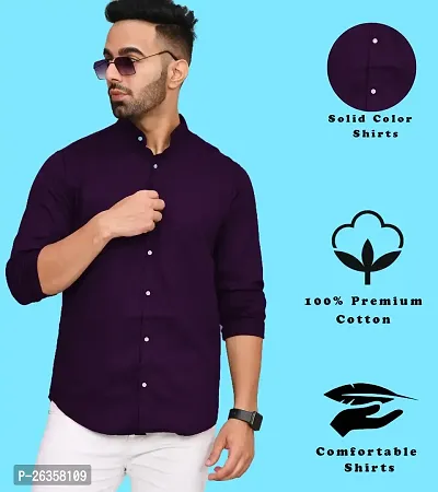 Stylish Cotton Blend Casual Shirts For Men