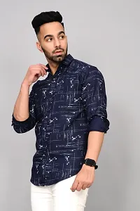 Stylish Cotton Blend Long Sleeves Shirt For Men-thumb3