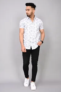 Stylish Cotton Blend Short Sleeves Shirt For Men-thumb3