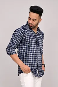 Stylish Cotton Blend Long Sleeves Shirt For Men-thumb3