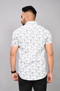 Stylish Cotton Blend Short Sleeves Shirt For Men-thumb1