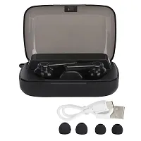 M19 TWS Bluetooth 5.1 Wireless In Ear Earbuds Touch Waterproof LED Digital Display Bluetooth Headset (Black, True Wireless)-thumb3