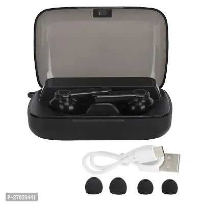 M19 TWS Bluetooth 5.1 Wireless In Ear Earbuds Touch Waterproof LED Digital Display Bluetooth Headset (Black, True Wireless)-thumb4