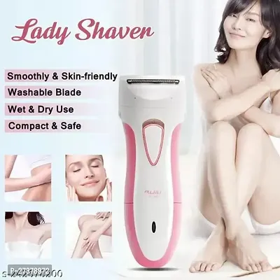 Rechargeable Lady Shaver GM-3073 | Underarms Bikini | Pubic Hair Removal | Silent Trimming | Rechargeable | Electric Shaver | Body Hair Trimmer for Women | Hair Removal Machine for Men and Women-thumb0