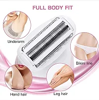 Rechargeable Lady Shaver GM-3073 | Underarms Bikini | Pubic Hair Removal | Silent Trimming | Rechargeable | Electric Shaver | Body Hair Trimmer for Women | Hair Removal Machine for Men and Women-thumb2