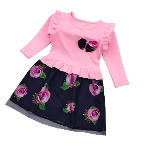 Buy RAGINI CREATION Satin Mixi Frock for Baby Girls