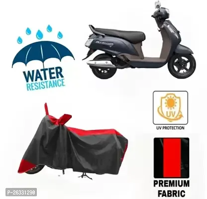 Attractive Bike Cover For Suzuki (Access 125, Red, Black, Red)