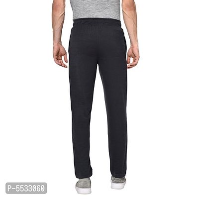 Oakmans Men Stylish Solid Mid-Rise Regular Fit Track Pants-thumb2