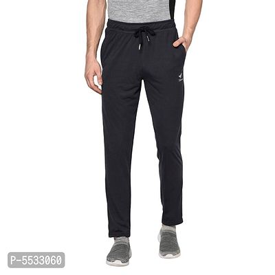 Oakmans Men Stylish Solid Mid-Rise Regular Fit Track Pants-thumb0