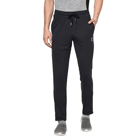 Men's Stylish Solid Mid-Rise Regular Fit Track Pants