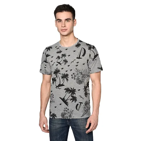 Stylish Cotton Blend Printed T-Shirt