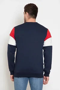 Oakmans Stylish Cotton Blend Multicoloured Long Sleeves Regular Fit Round Neck Sweatshirt For Men-thumb1