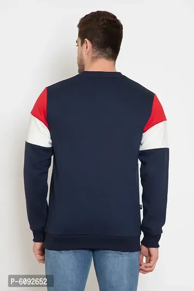 Oakmans Stylish Cotton Blend Multicoloured Long Sleeves Regular Fit Round Neck Sweatshirt For Men-thumb2