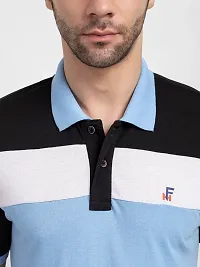 Featherhead Stylish Multicoloured Cotton Blend Polo T-shirt For Men-thumb4
