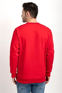 Oakmans Stylish Maroon Fleece Solid Sweatshirts For Men-thumb1