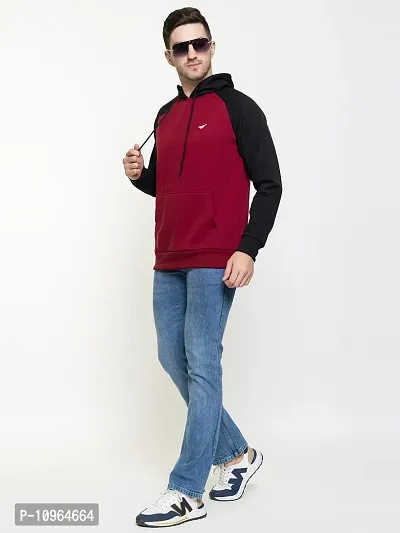 Elegant Black Fleece Solid Long Sleeves Sweatshirts For Men-thumb4