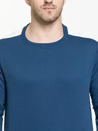 Stylish Green Fleece Solid Sweatshirts For Men-thumb4