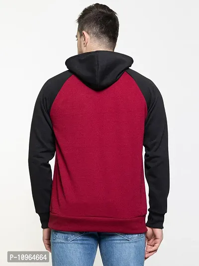 Elegant Black Fleece Solid Long Sleeves Sweatshirts For Men-thumb2