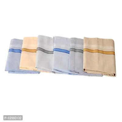 Hivata Cotton Premium Handkerchief (Pack of 6) Rumaal Hanky for Men  Boys in Multi Color