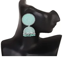Hivata Jhumki Pearl Studded Earring for Women & Girls in Jewelry Fashion Jhumka in Hanging Hoop Earring (White)-thumb3