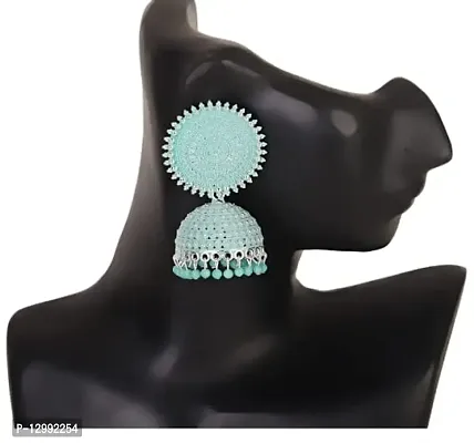 Hivata Jhumki Pearl Studded Earring for Women & Girls in Jewelry Fashion Jhumka in Hanging Hoop Earring (White)-thumb4