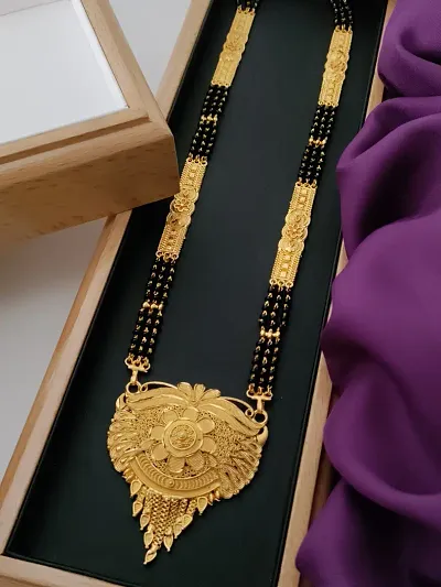 Elegant Gold Brass Mangalsutra