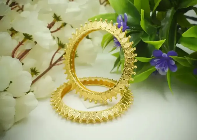 Elegant Brass Bangles For Women-2 Pieces