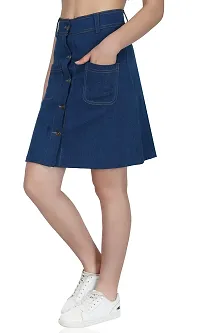 FABTALK Women's Above Knee Denim Skirts - (FT_301-012)-thumb2